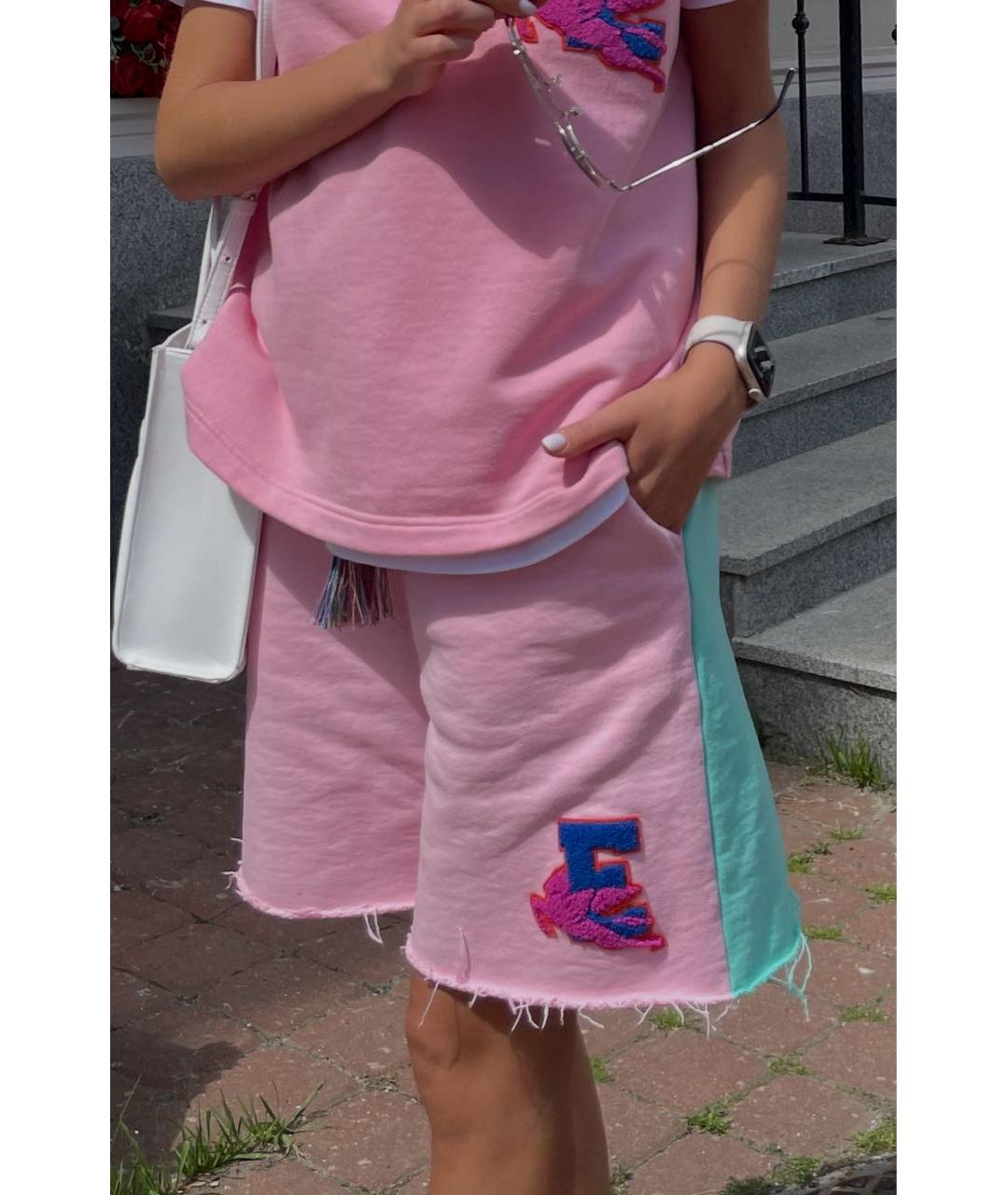 ETRO Розовые хлопковые шорты, фото 6