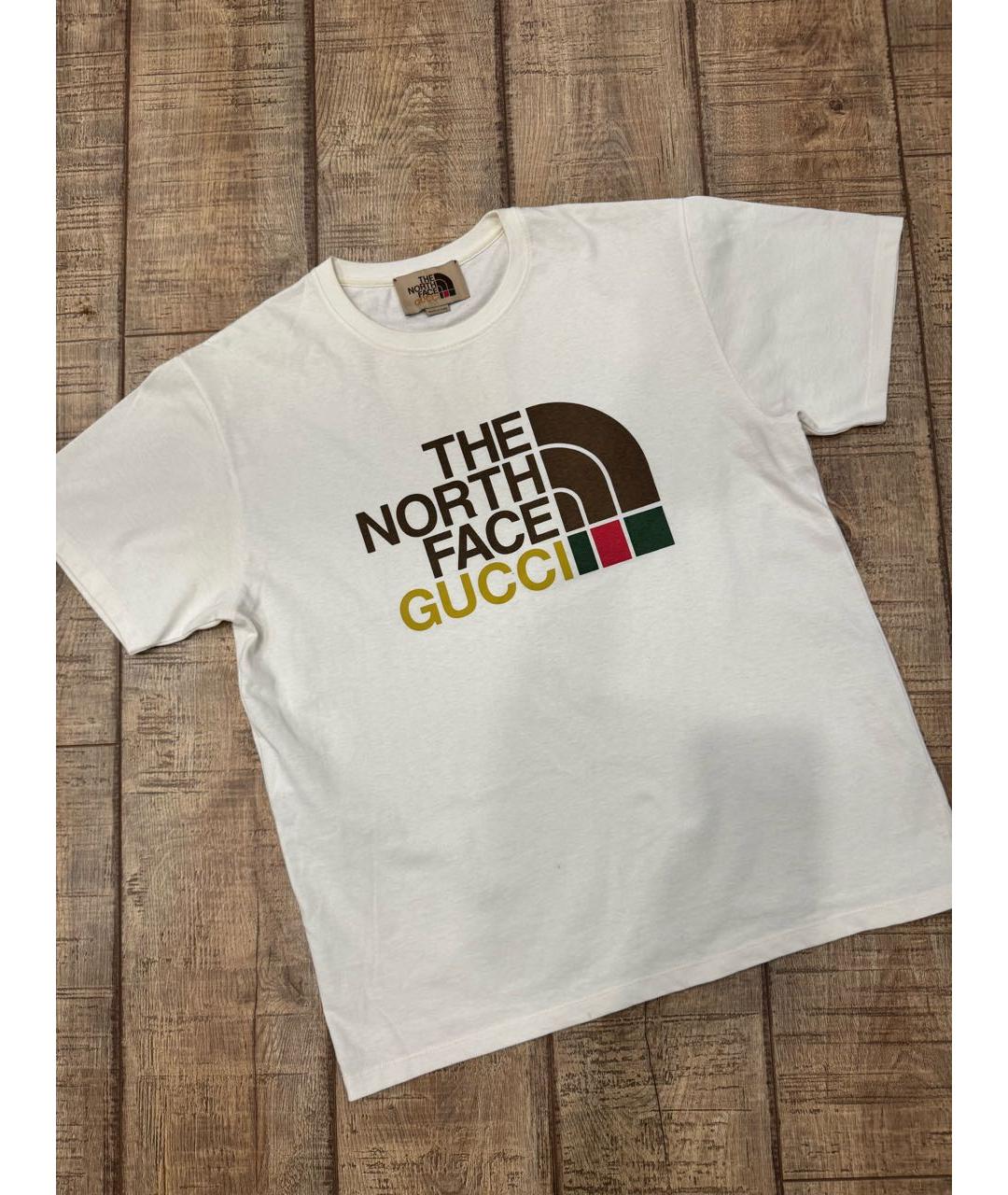 GUCCI Бежевая хлопковая футболка, фото 2