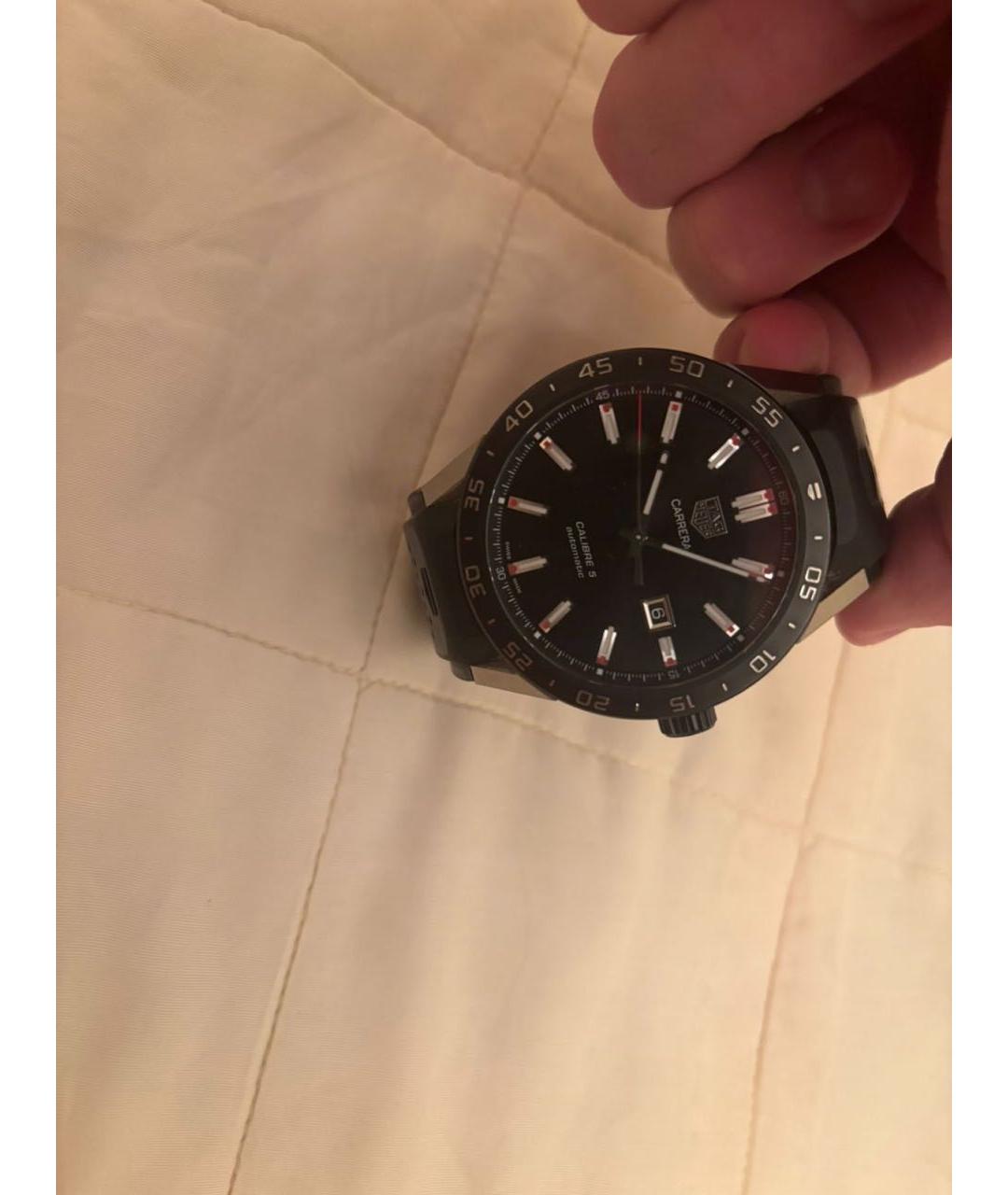 TAG HEUER Черные титановые часы, фото 4