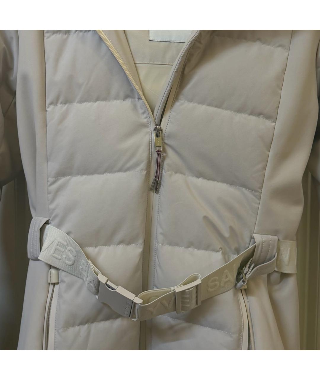 YVES SALOMON Белая меховая куртка, фото 4