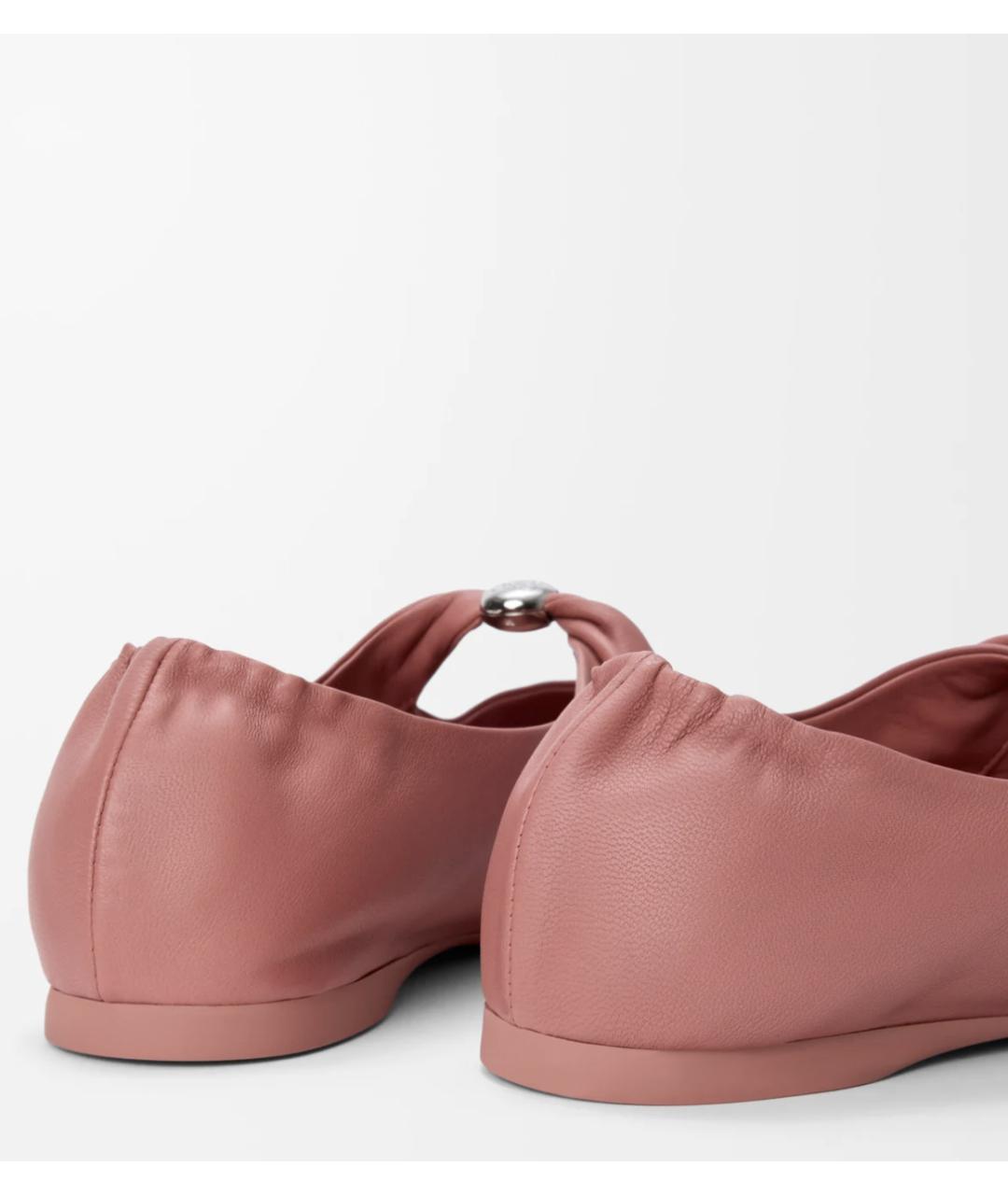 LOEWE Розовые кожаные балетки, фото 4