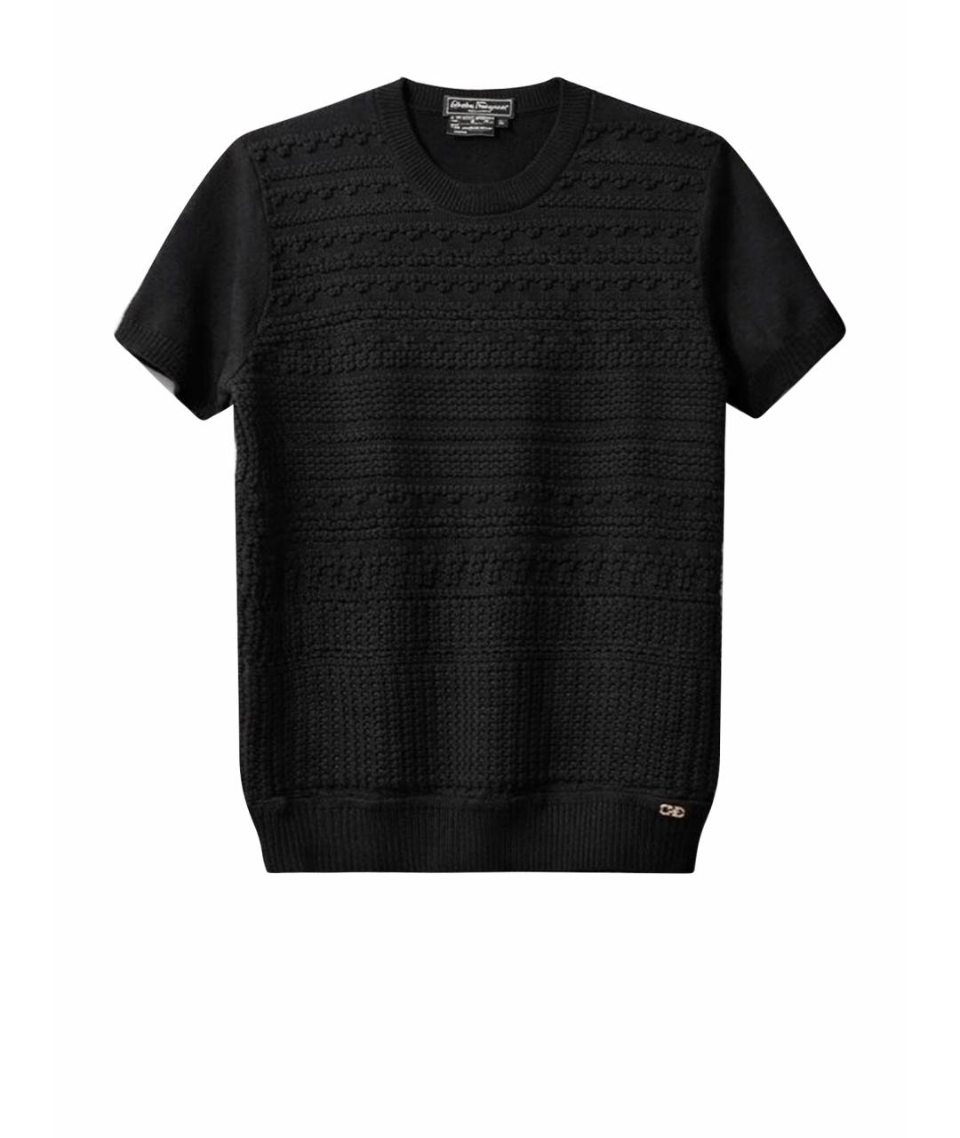 FERRAGAMO Черная шерстяная блузы, фото 1