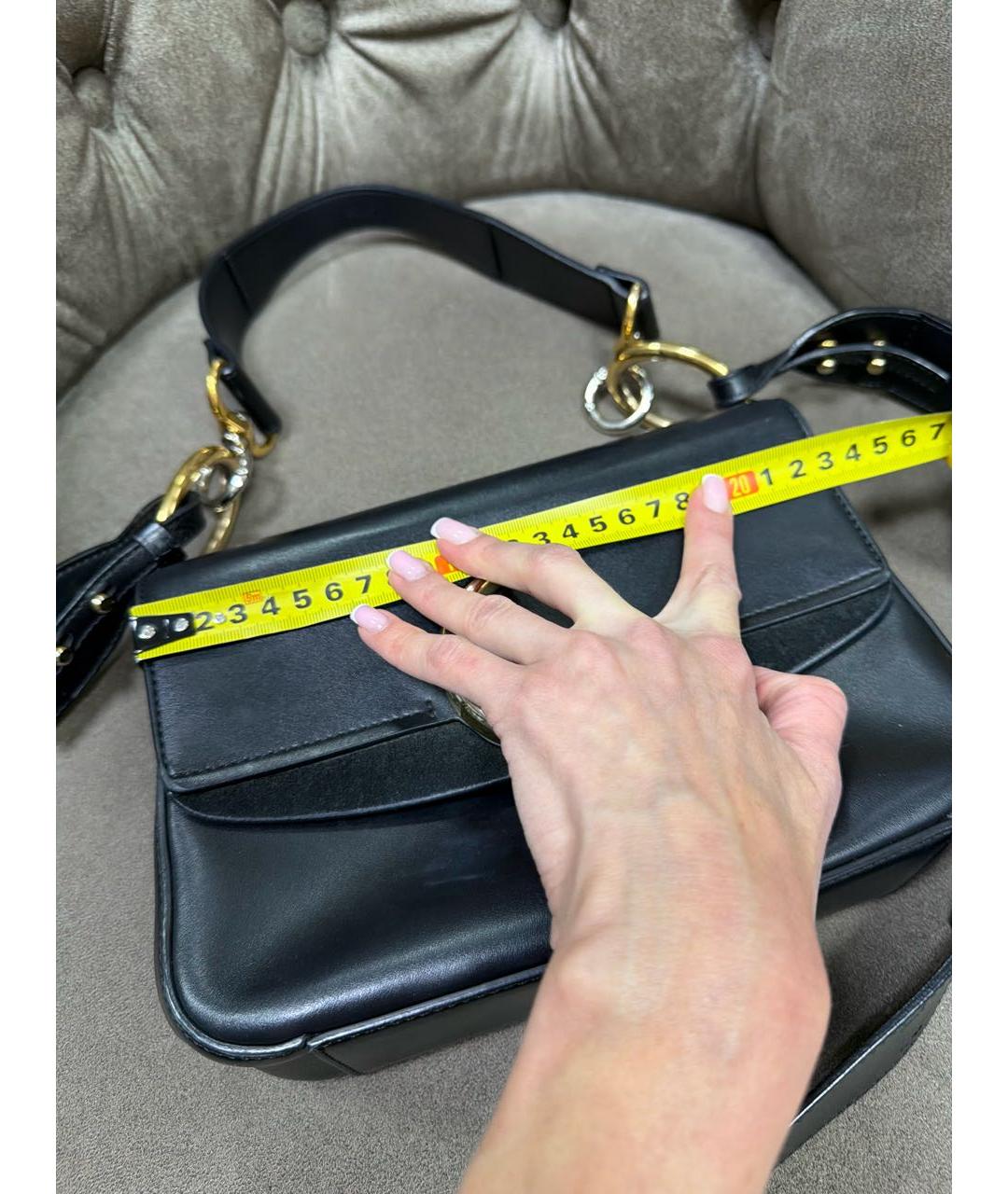 CHLOE Черная кожаная сумка через плечо, фото 3