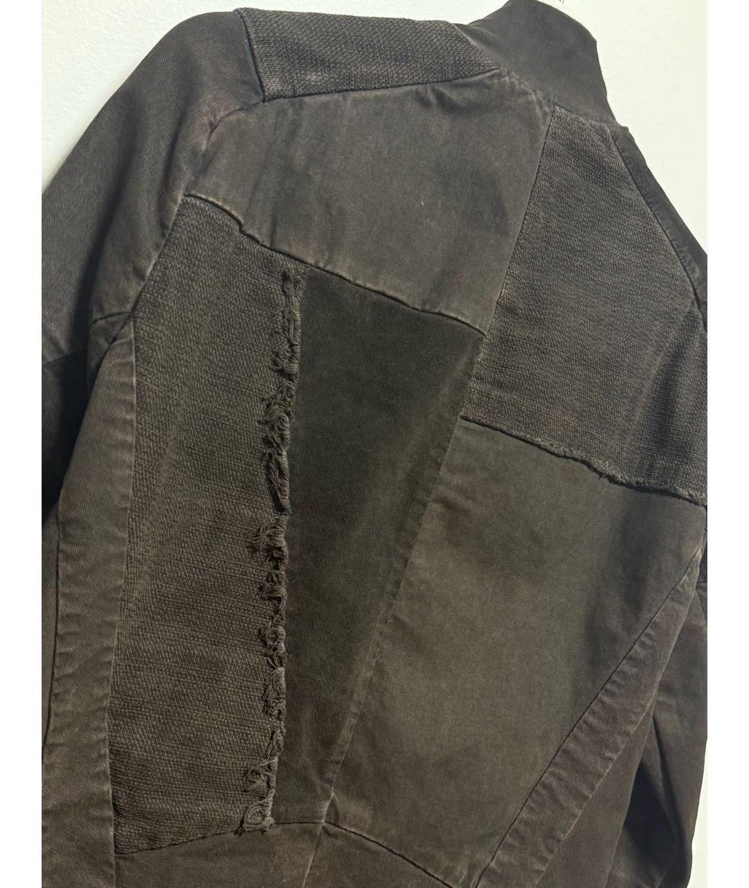 BORIS BIDJAN Хаки хлопковая куртка, фото 4