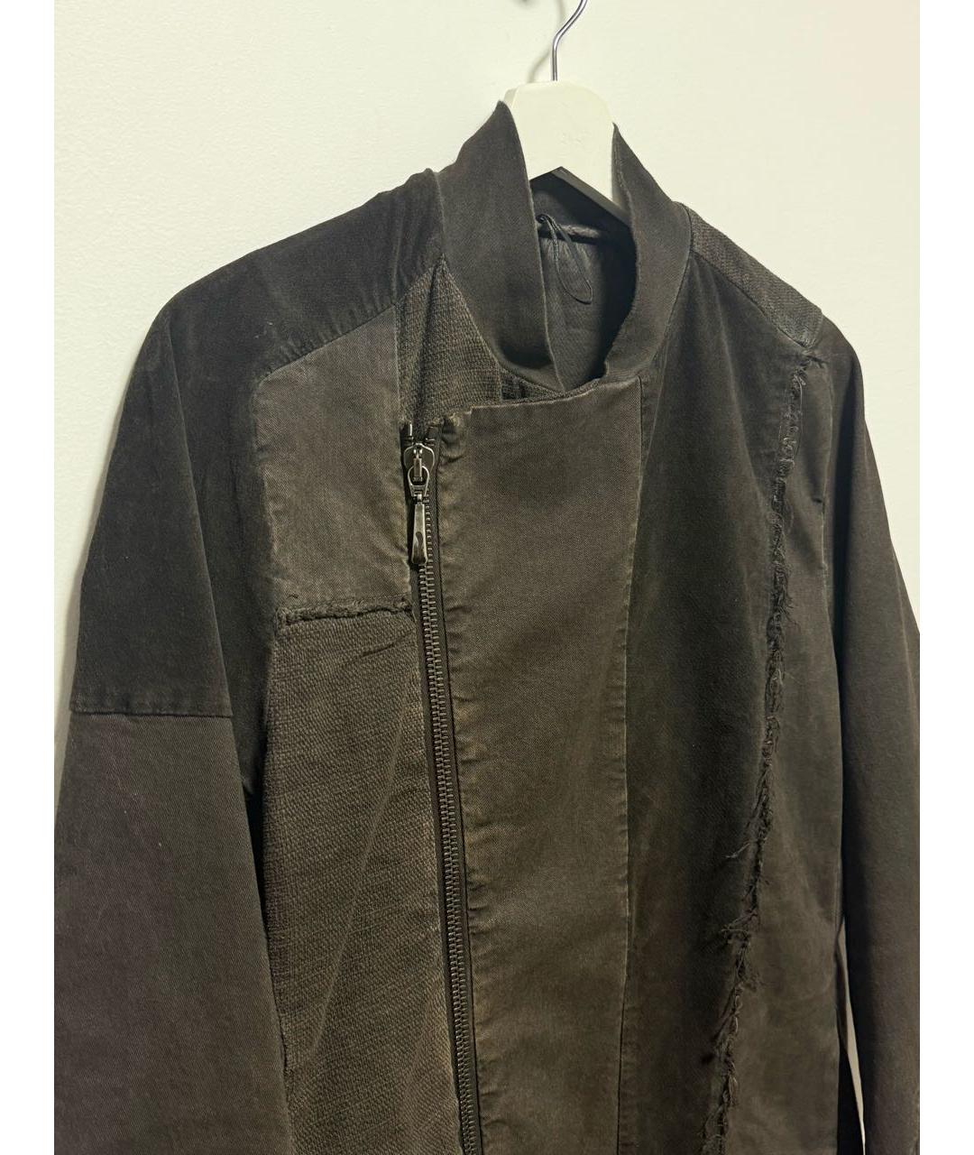 BORIS BIDJAN Хаки хлопковая куртка, фото 3