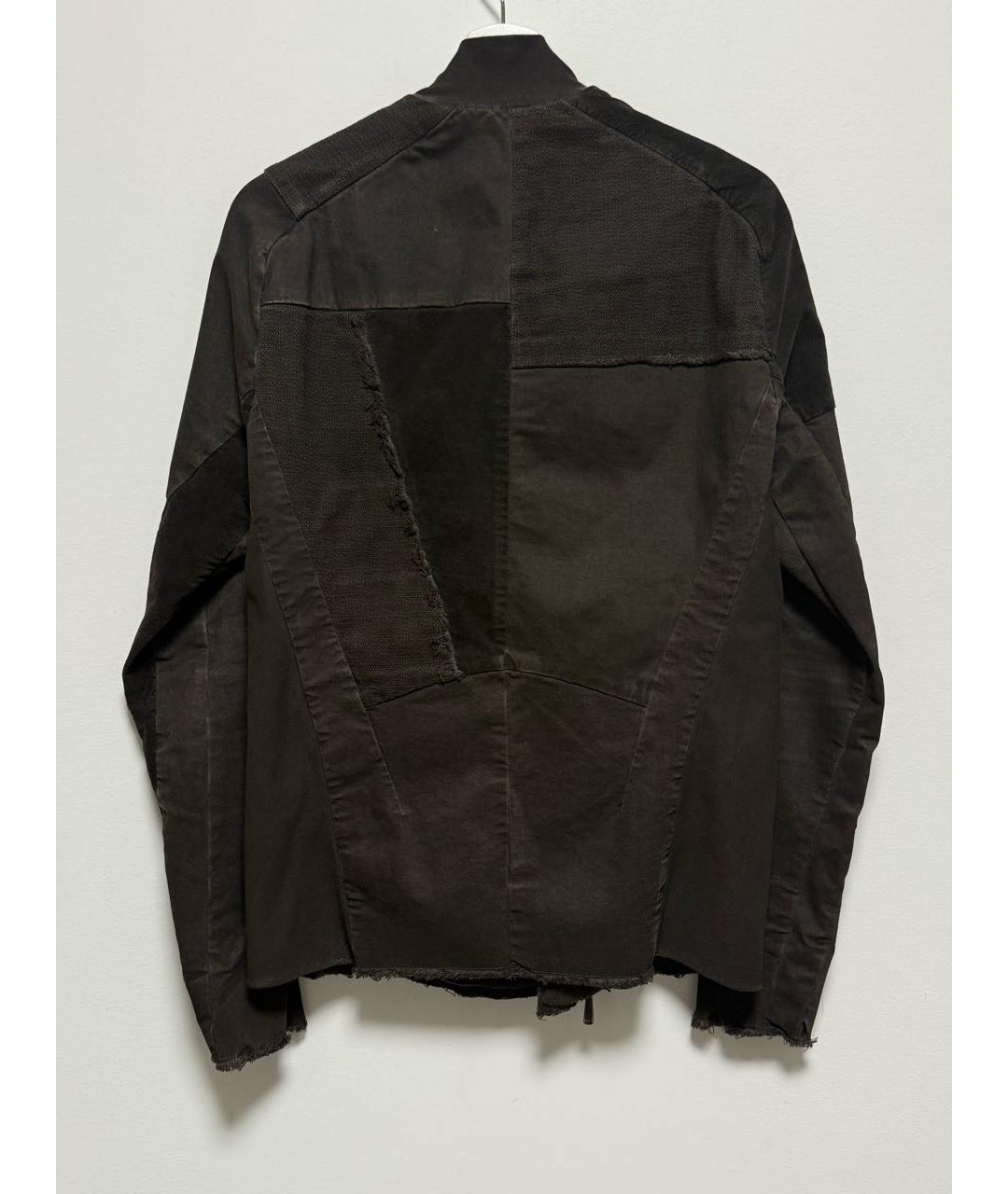 BORIS BIDJAN Хаки хлопковая куртка, фото 2