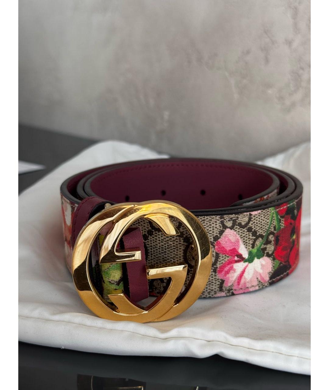 GUCCI Розовый кожаный ремень, фото 7