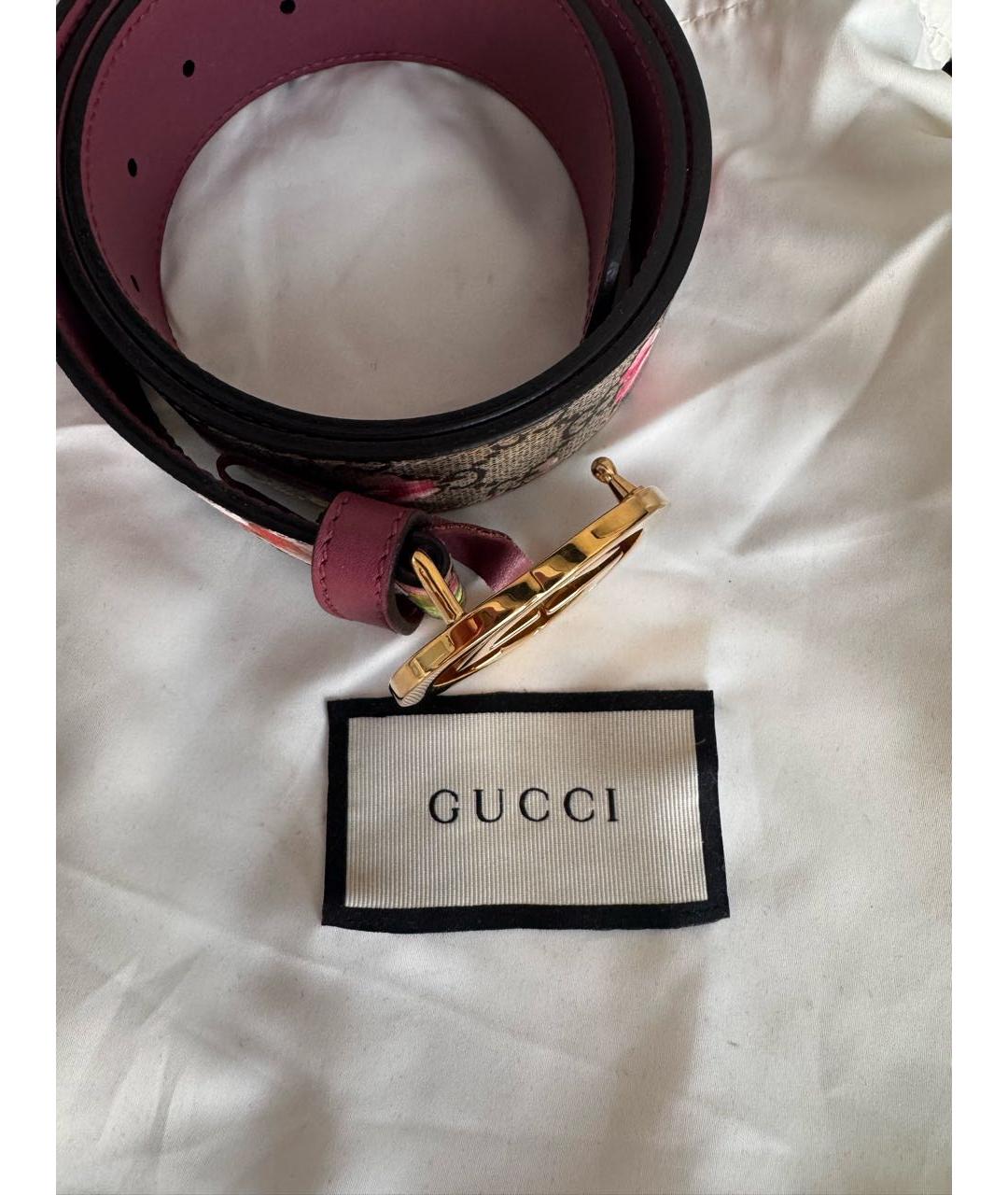 GUCCI Розовый кожаный ремень, фото 6