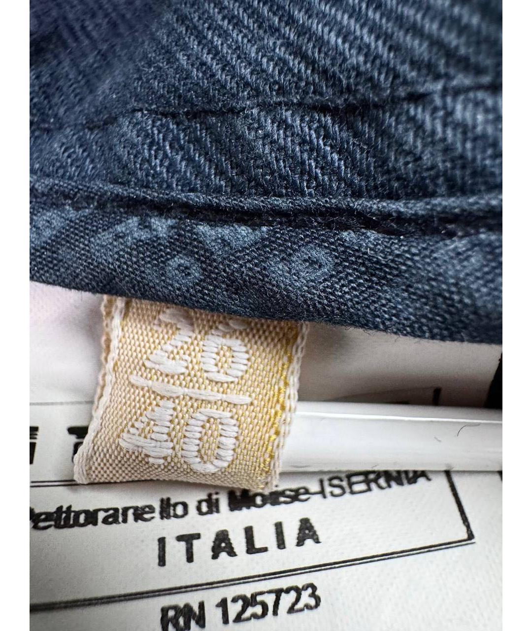 JOHN GALLIANO Темно-синяя хлопковая куртка, фото 7