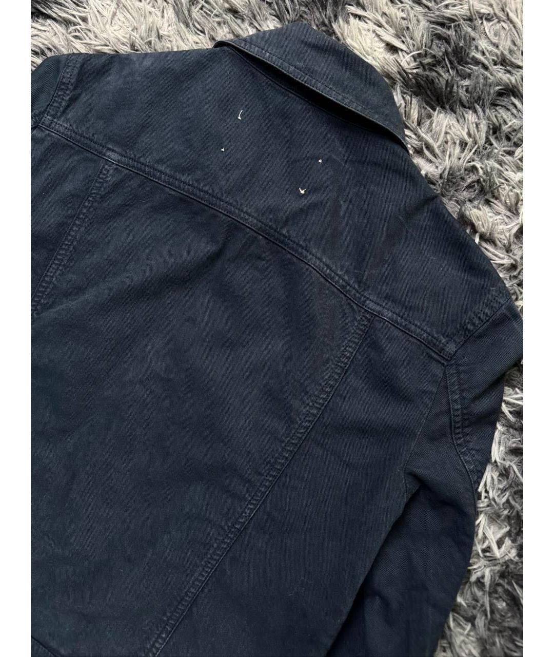 JOHN GALLIANO Темно-синяя хлопковая куртка, фото 3