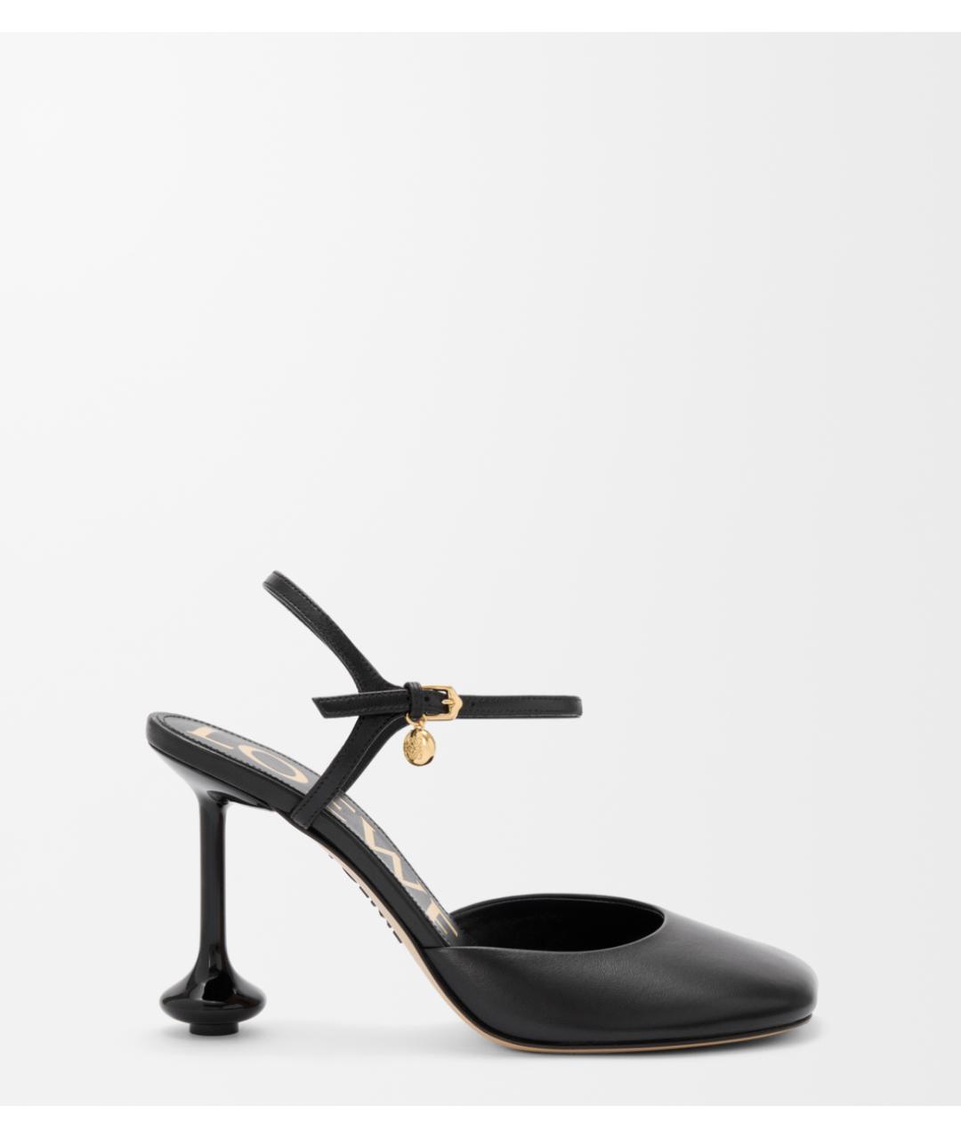 LOEWE Черные кожаные туфли, фото 5