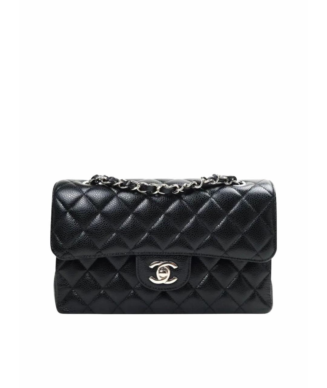 CHANEL Черная кожаная сумка через плечо, фото 1