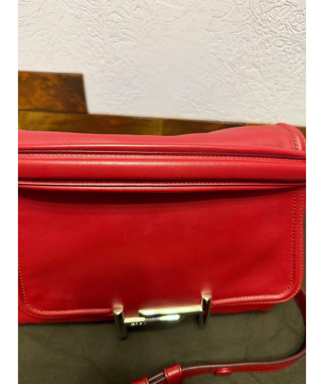 TOD'S Бордовая кожаная сумка через плечо, фото 7