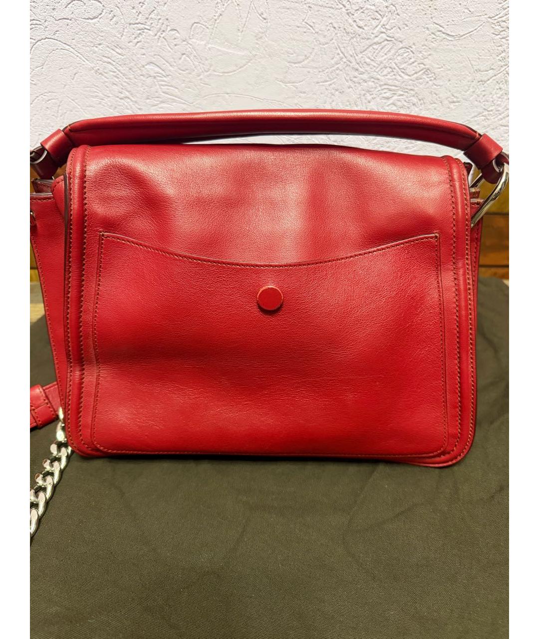 TOD'S Бордовая кожаная сумка через плечо, фото 3