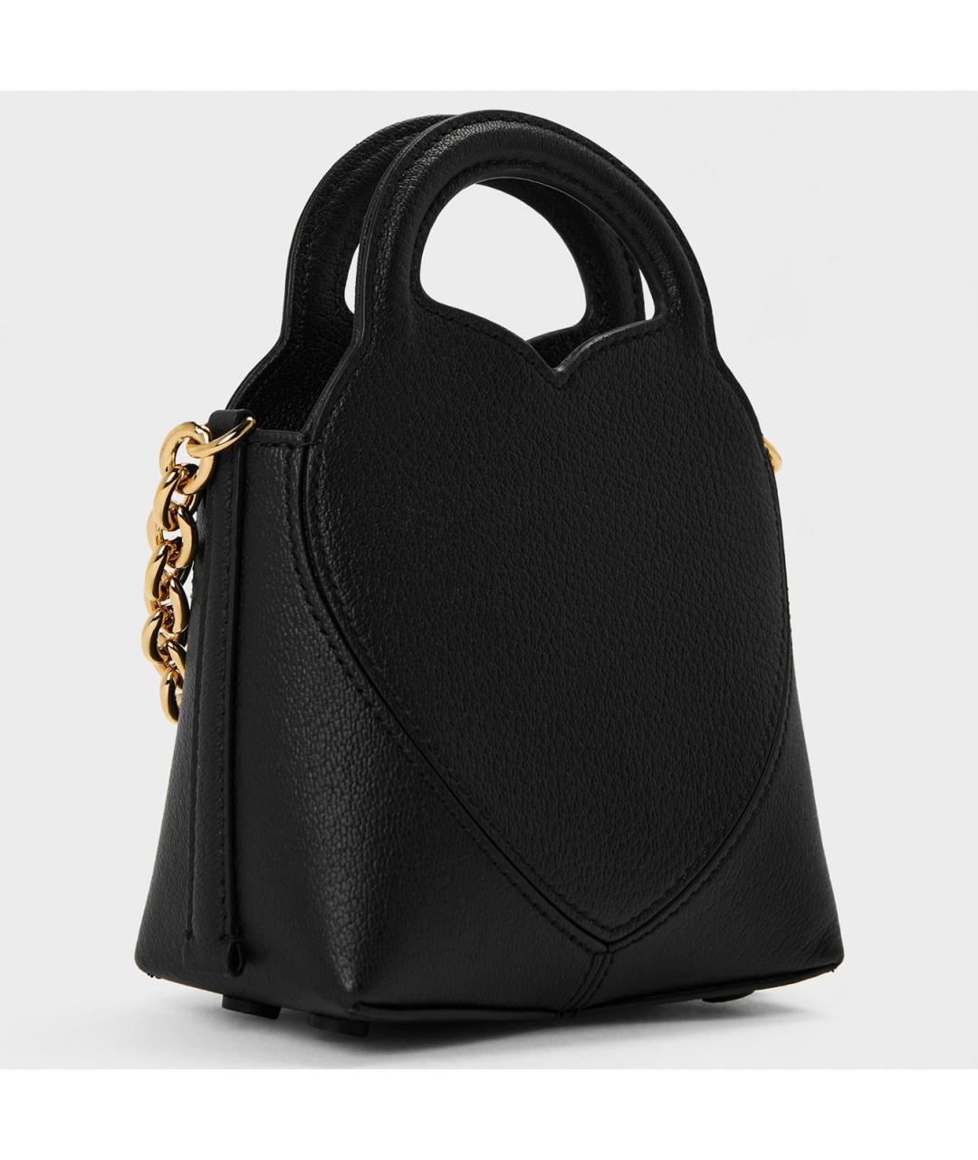 TIFFANY&CO Черная кожаная сумка с короткими ручками, фото 2