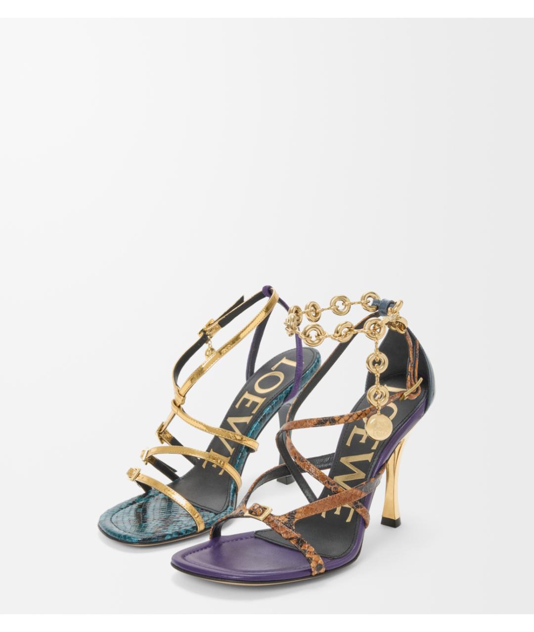 LOEWE Мульти кожаные сандалии, фото 2