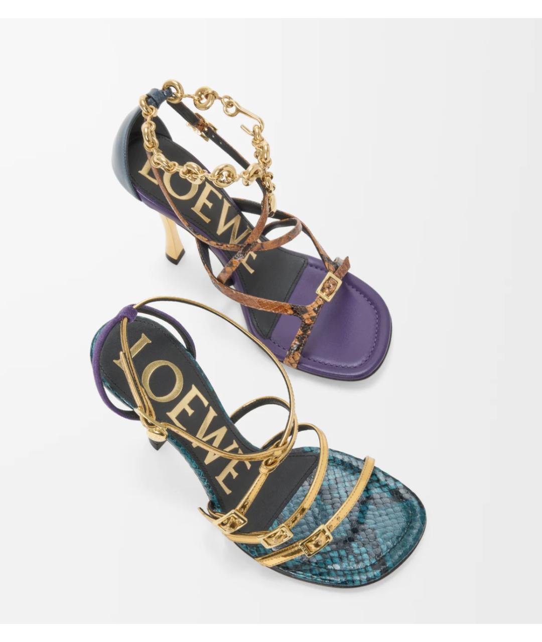 LOEWE Мульти кожаные сандалии, фото 3