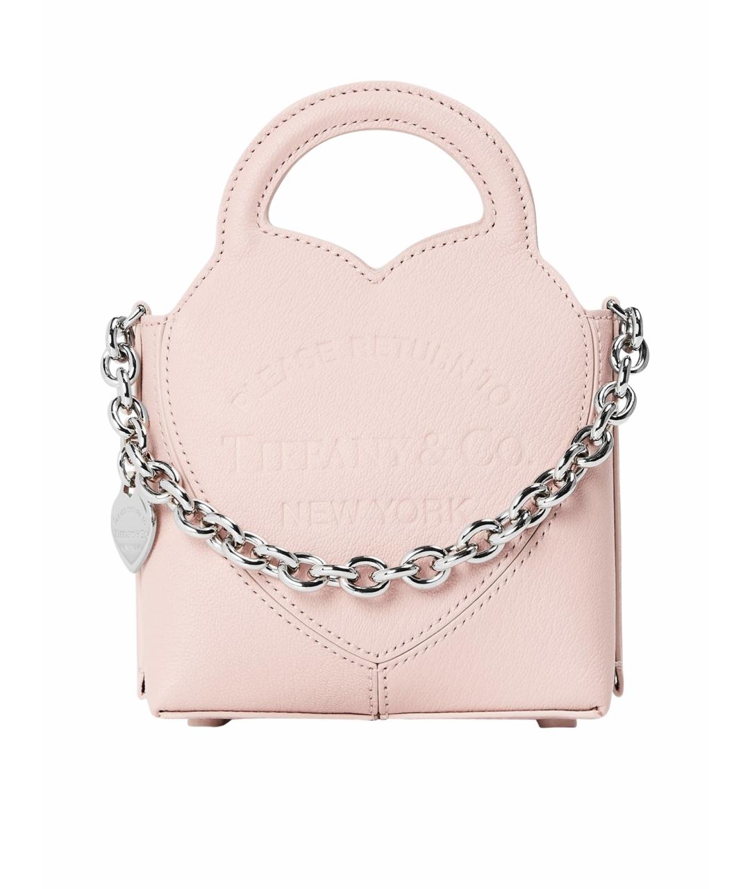 TIFFANY&CO Розовая кожаная сумка тоут, фото 1