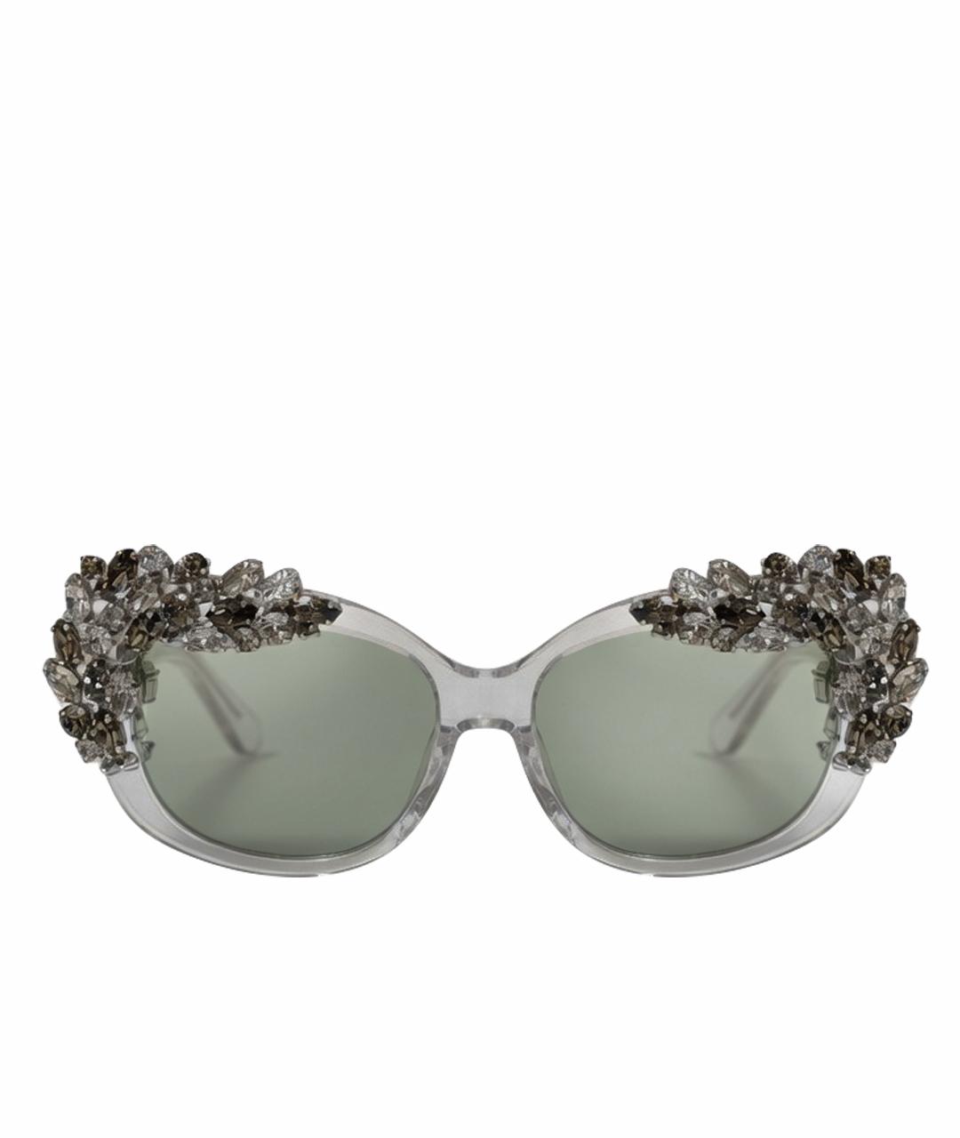 PHILIPP PLEIN Серебряные пластиковые солнцезащитные очки, фото 1