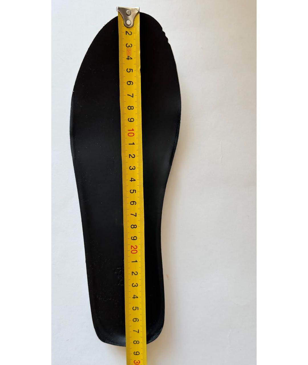 HERMES Черные текстильные низкие кроссовки / кеды, фото 5