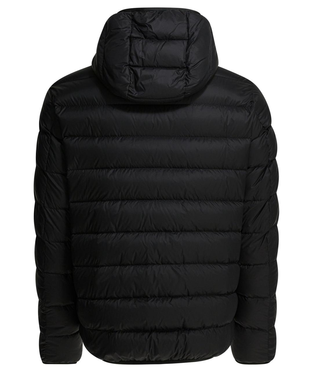 MONCLER Черный полиамидовый пуховик, фото 2