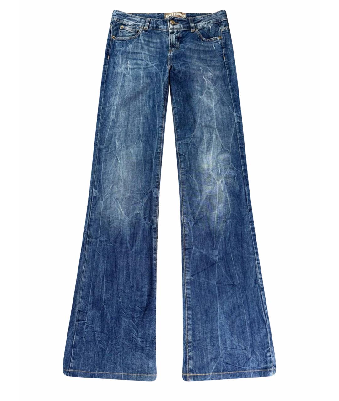 JOHN GALLIANO Синие хлопковые джинсы, фото 1