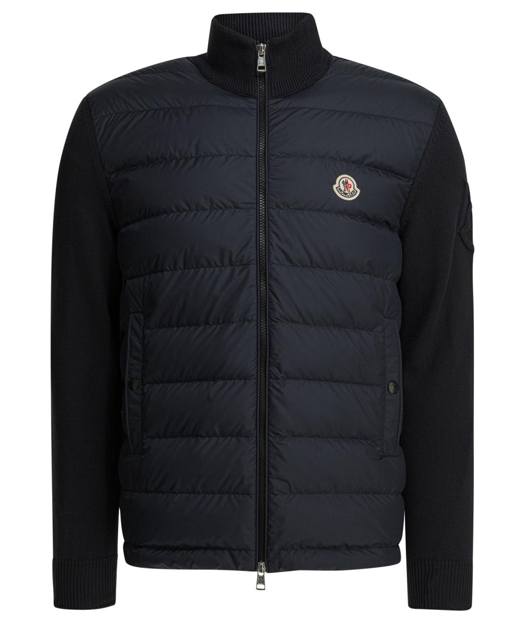 MONCLER Синяя полиамидовая куртка, фото 1
