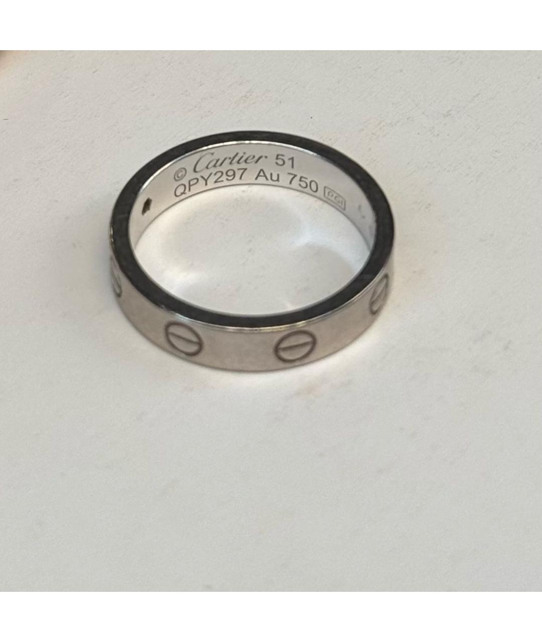 CARTIER Белое кольцо из белого золота, фото 4
