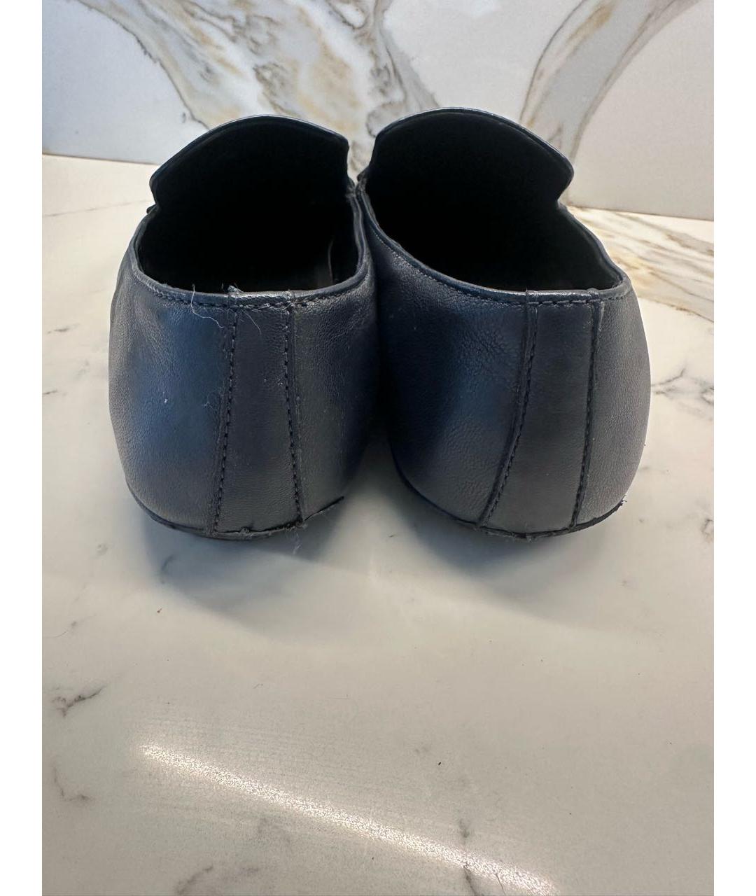 BALLY Темно-синие кожаные лоферы, фото 4