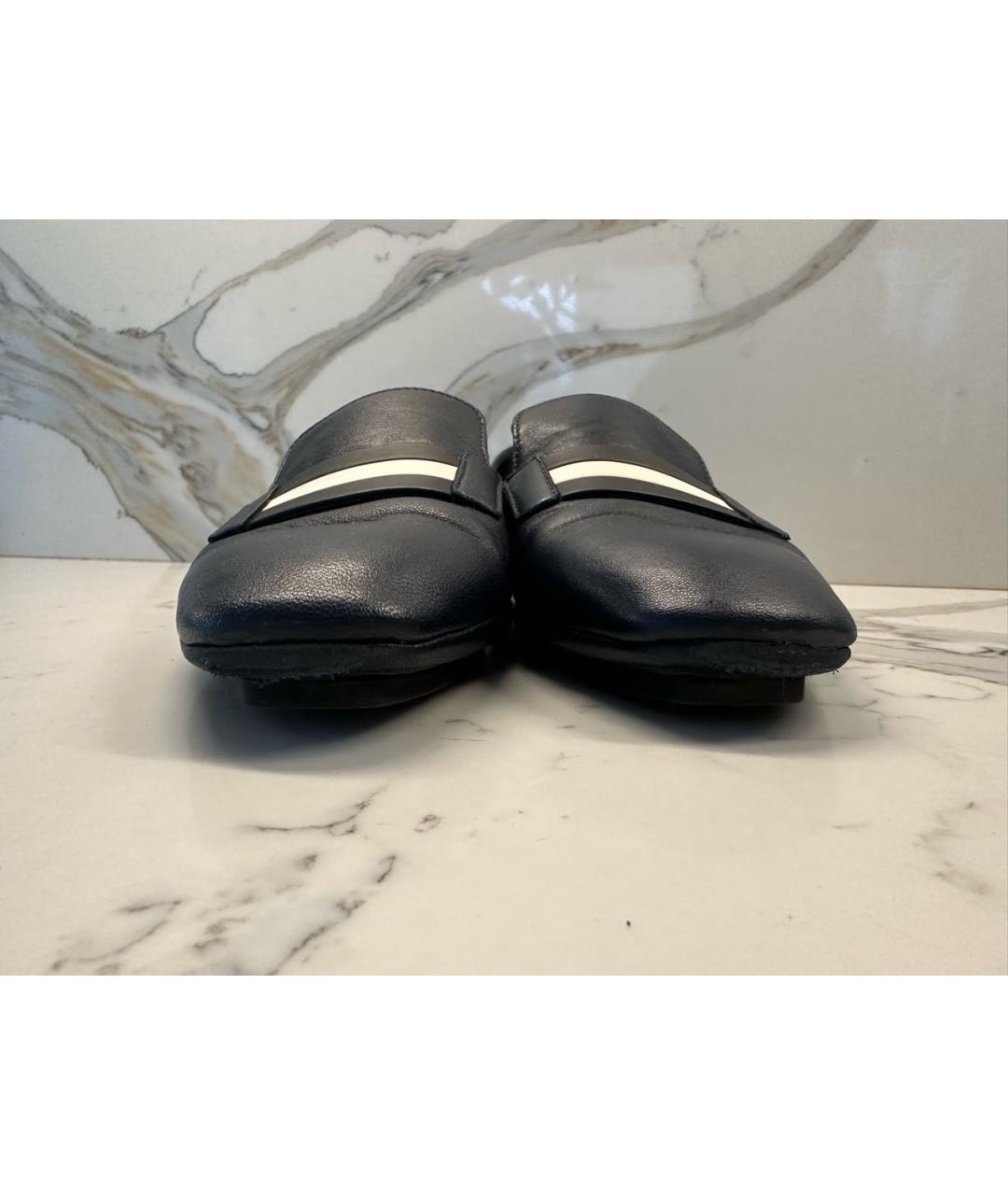 BALLY Темно-синие кожаные лоферы, фото 6