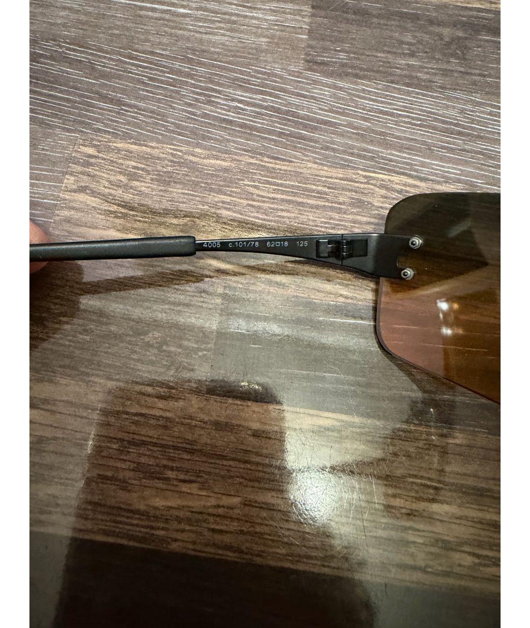 CHANEL Коричневые пластиковые солнцезащитные очки, фото 7