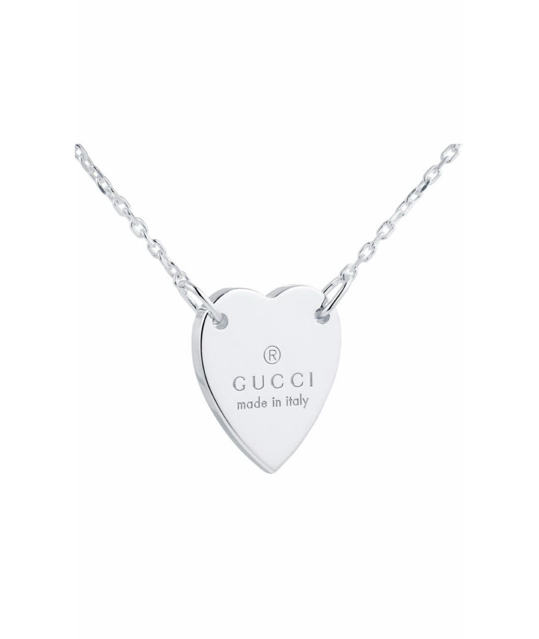 GUCCI Серебряное серебряное колье, фото 1