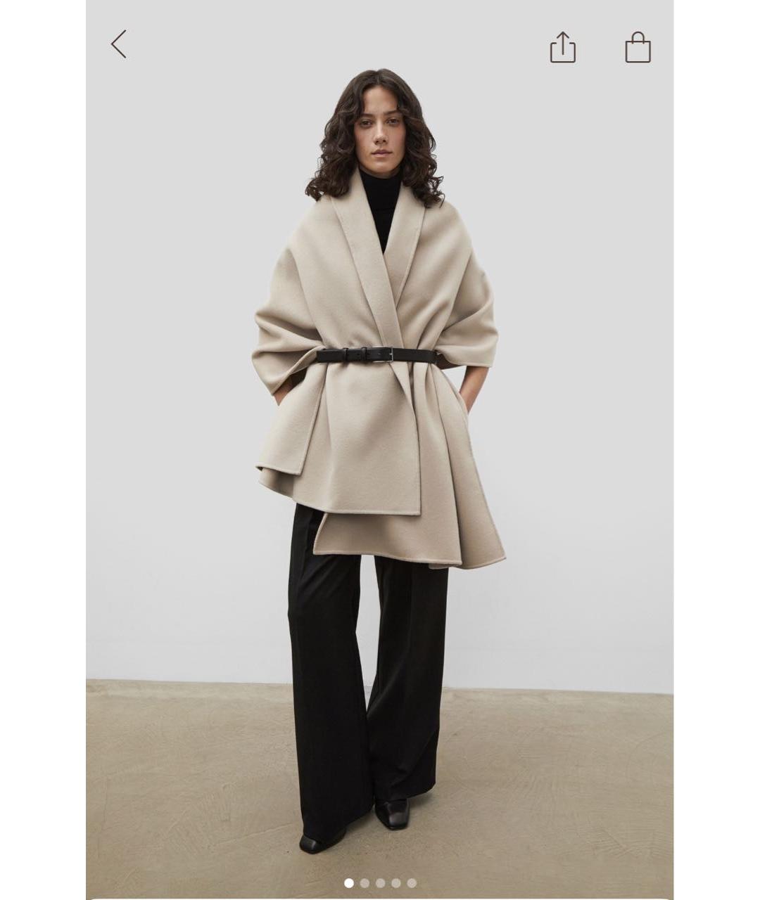 12 STOREEZ Бежевый шерстяной шарф, фото 5