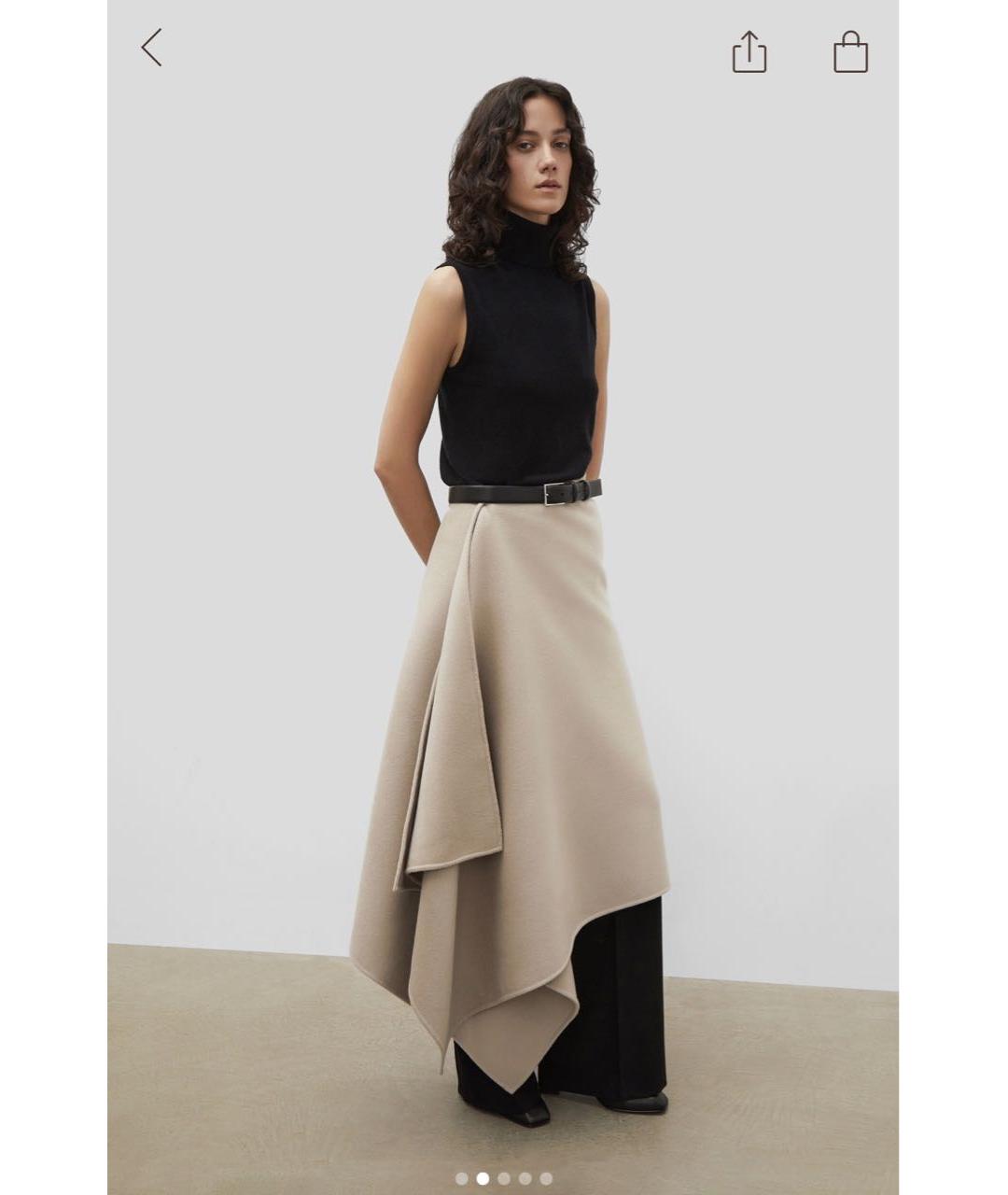 12 STOREEZ Бежевый шерстяной шарф, фото 7