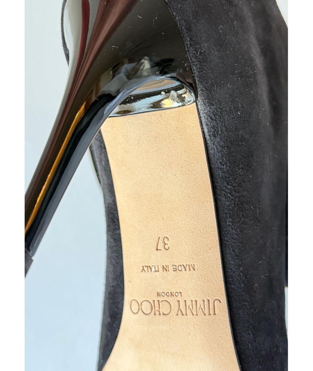 JIMMY CHOO Черные замшевые ботинки, фото 5