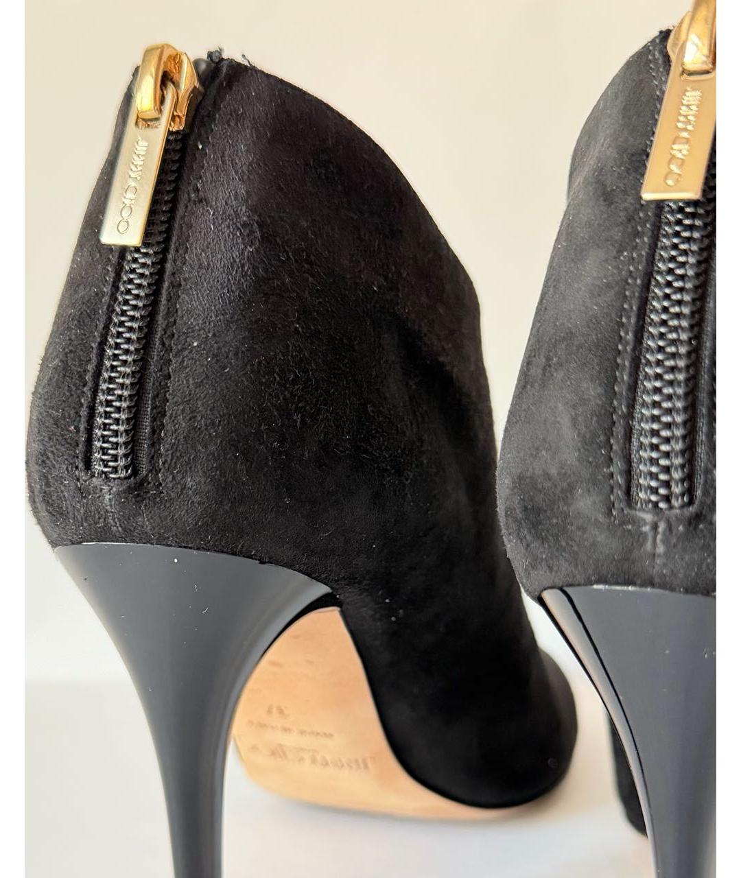 JIMMY CHOO Черные замшевые ботинки, фото 8