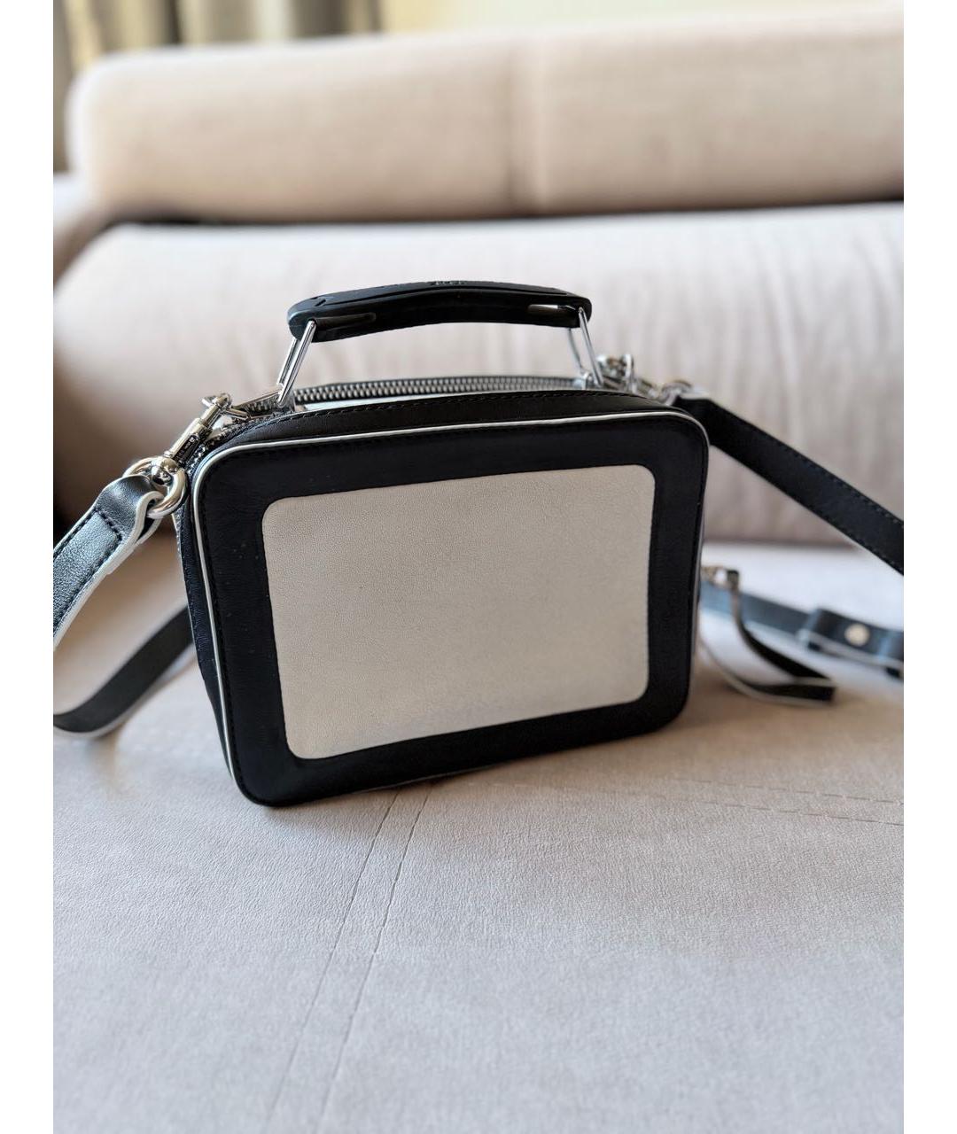 MARC JACOBS Черная кожаная сумка через плечо, фото 2