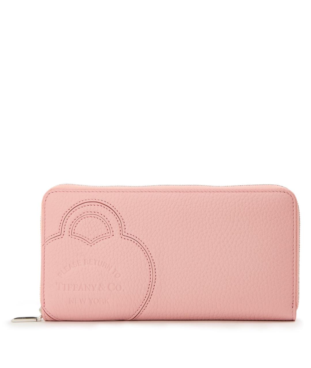 TIFFANY&CO Розовый кожаный кошелек, фото 5