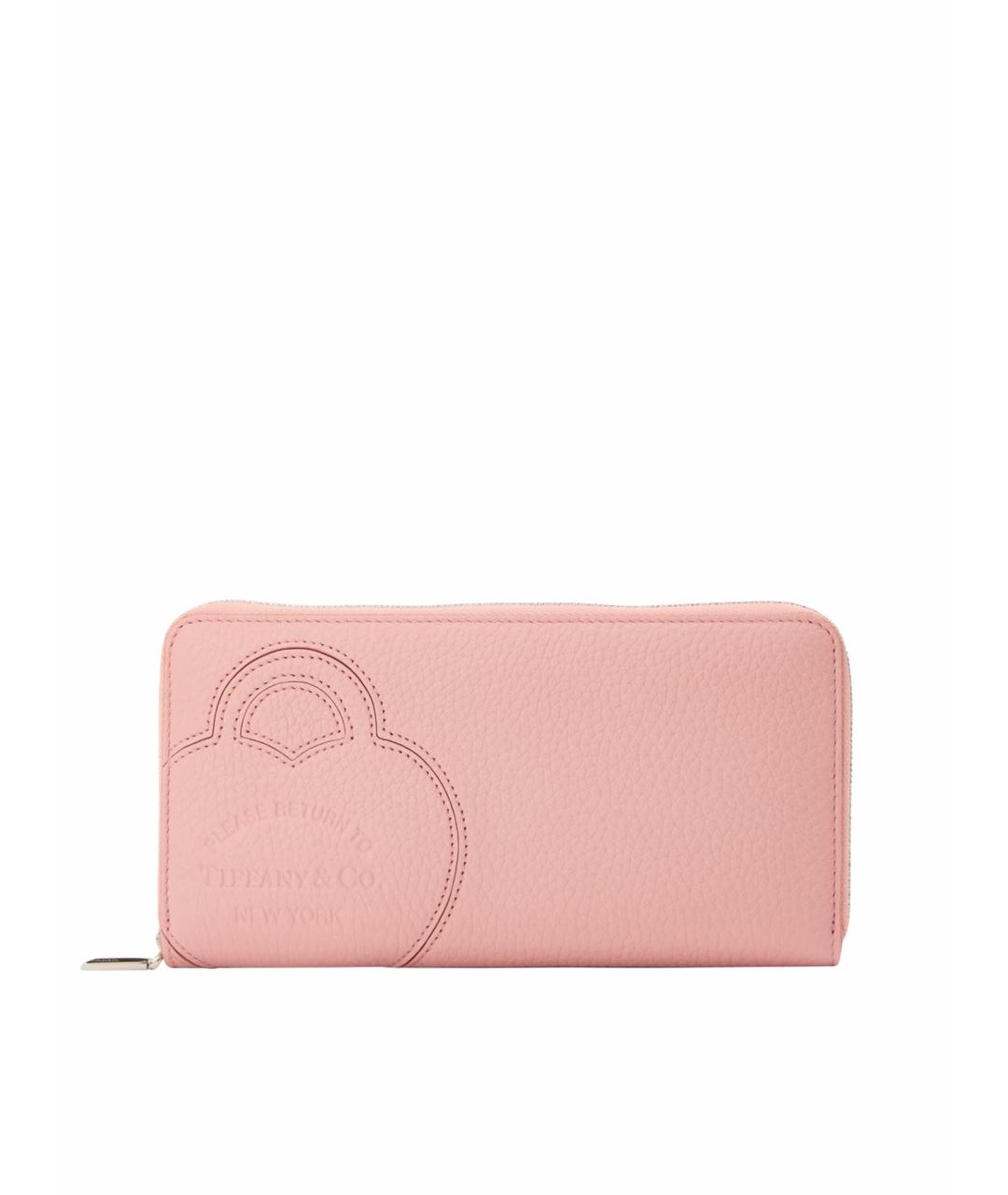 TIFFANY&CO Розовый кожаный кошелек, фото 1