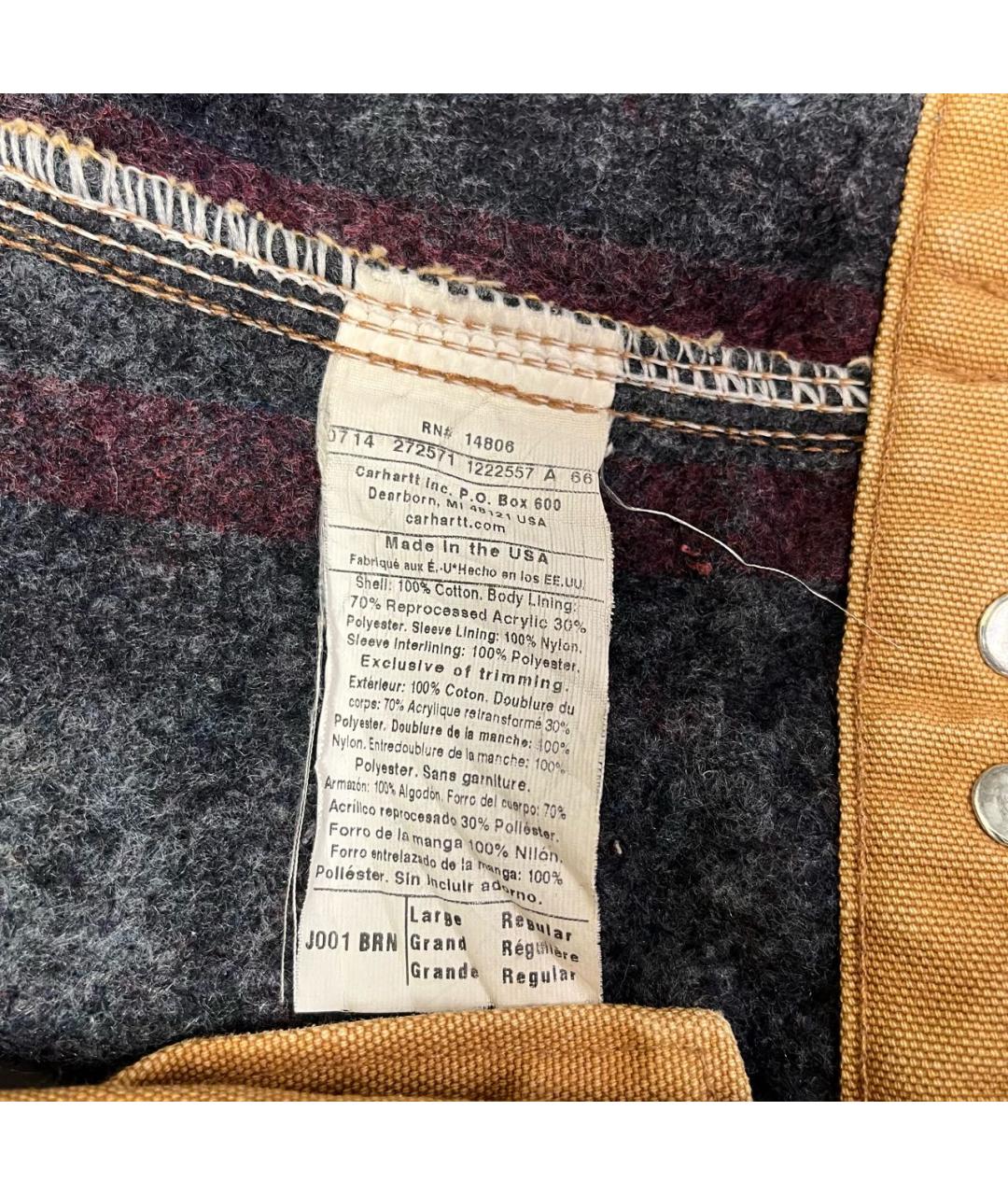 CARHARTT Бежевая хлопковая куртка, фото 5