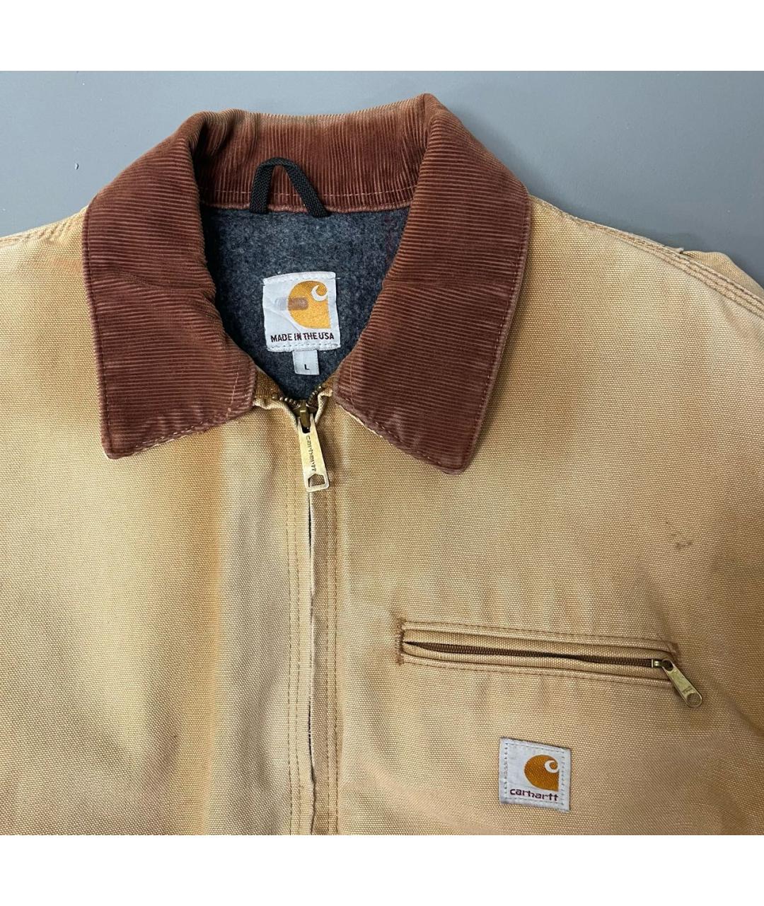 CARHARTT Бежевая хлопковая куртка, фото 4