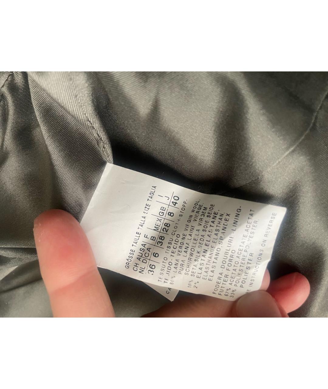 MAX MARA Серый шерстяной костюм с юбками, фото 5
