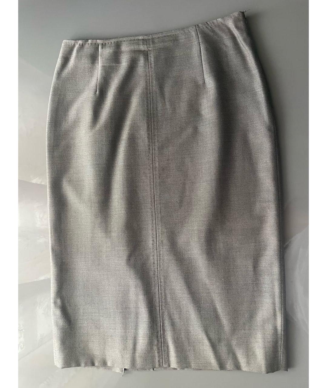 MAX MARA Серый шерстяной костюм с юбками, фото 2