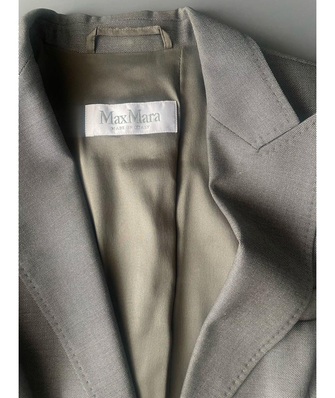 MAX MARA Серый шерстяной костюм с юбками, фото 3