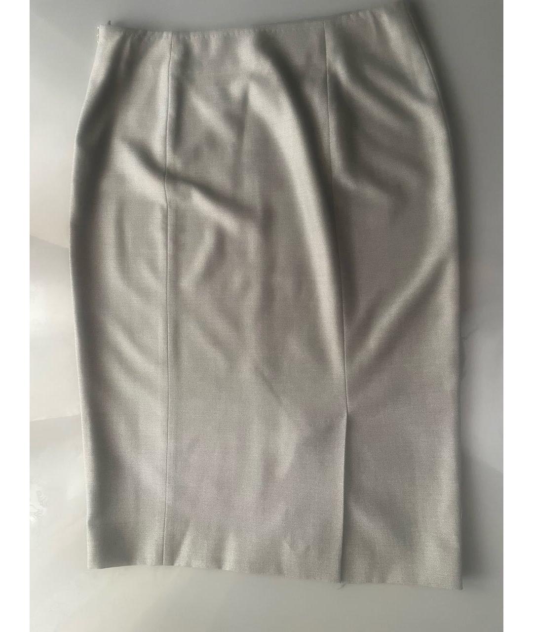 MAX MARA Серый шерстяной костюм с юбками, фото 4