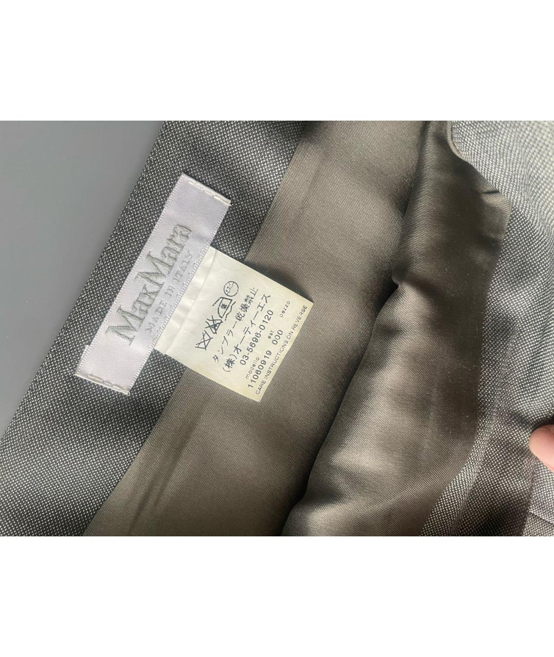 MAX MARA Серый шерстяной костюм с юбками, фото 6