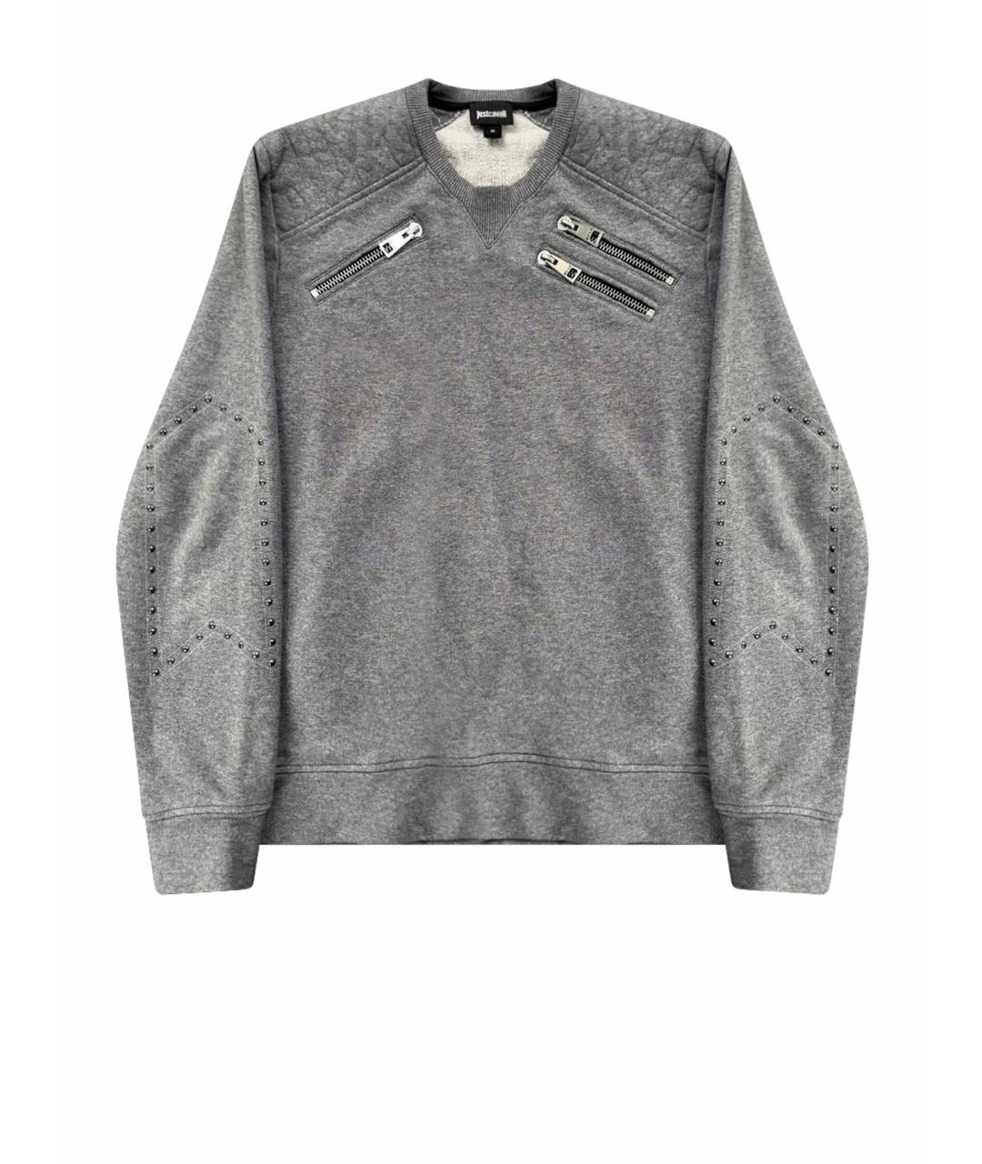 JUST CAVALLI Серый хлопковый тренч / плащ, фото 1