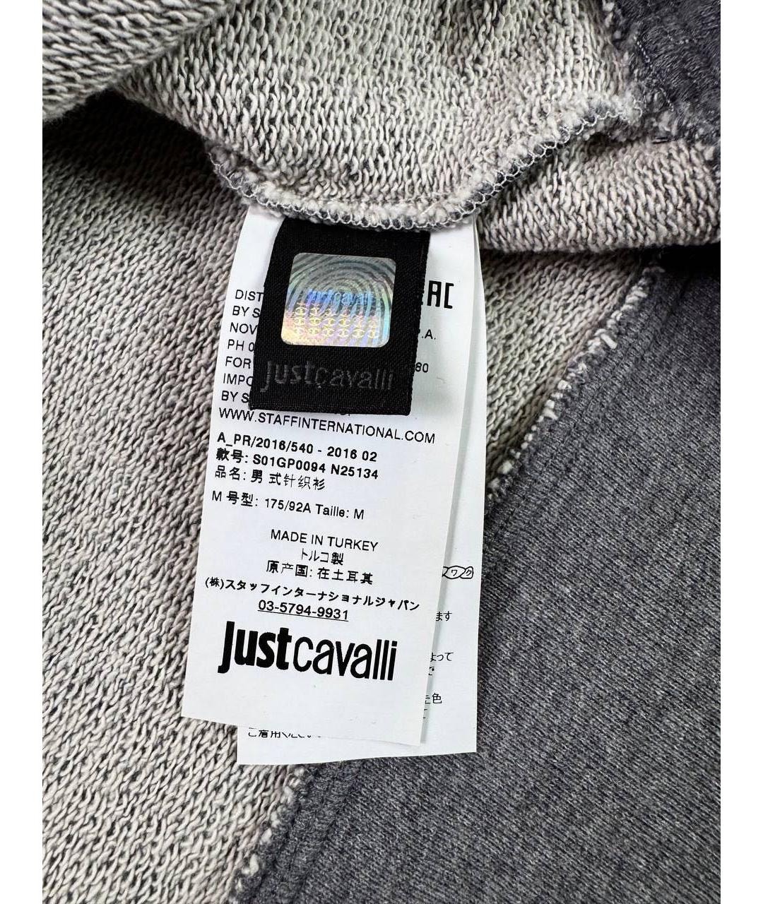 JUST CAVALLI Серый хлопковый тренч / плащ, фото 4