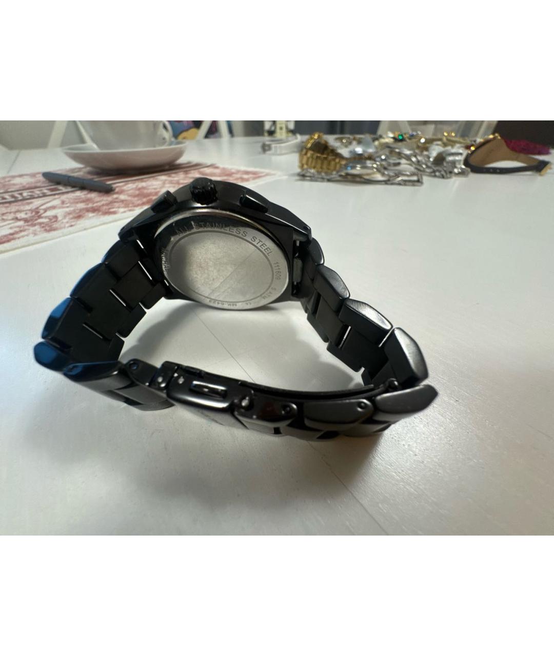 MICHAEL KORS Черные металлические часы, фото 3