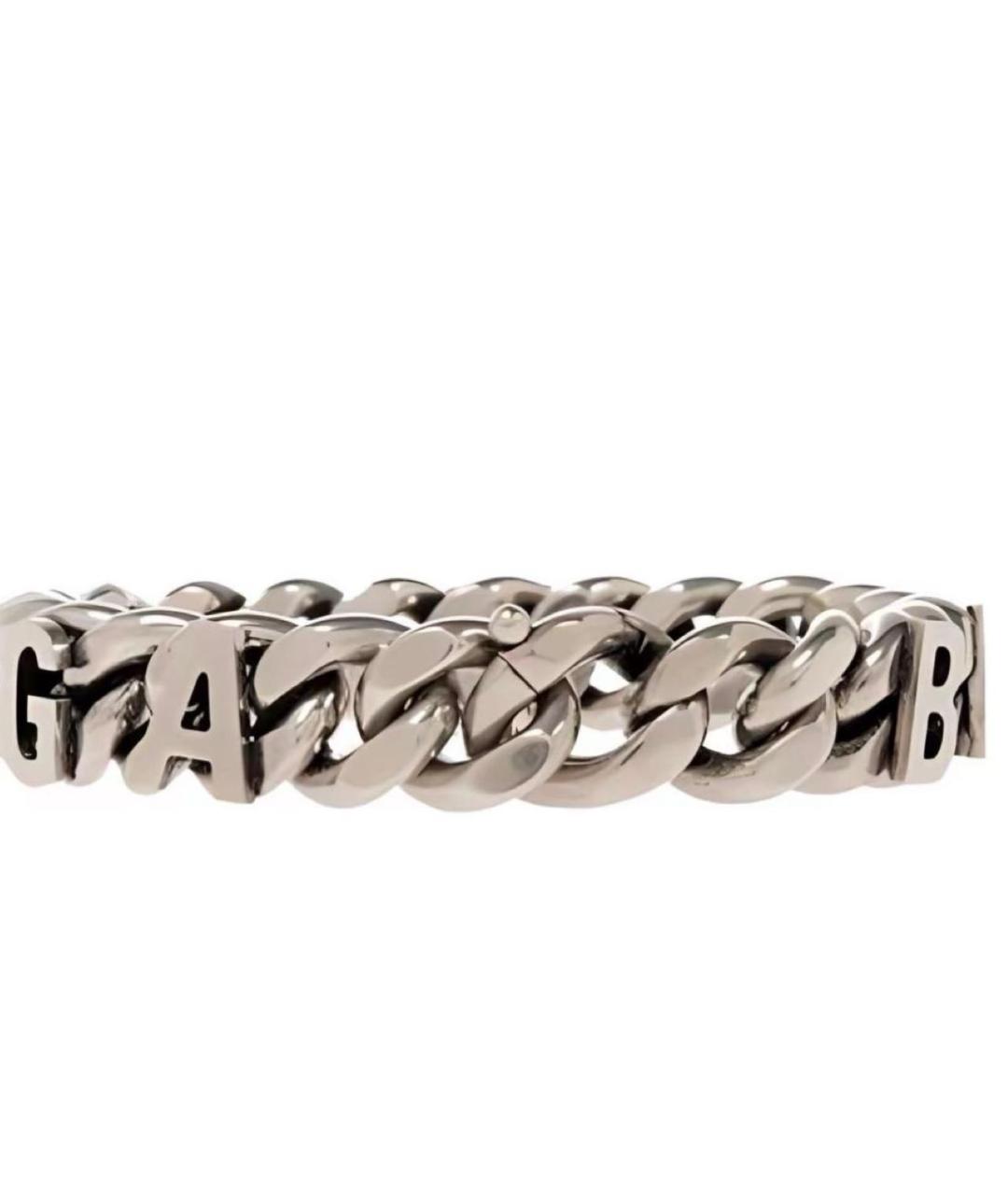 BALENCIAGA Серебрянный металлический браслет, фото 3